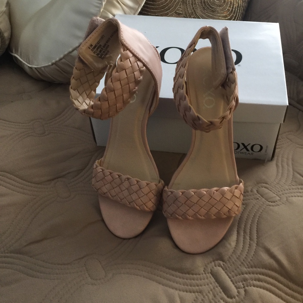 XOXO sandals with wedge heel.